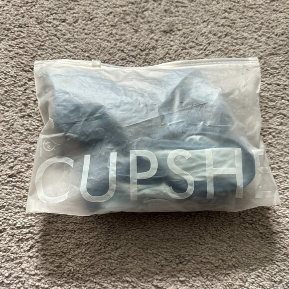 CUPSHE  | Women's Two Piece Swimsuit  | Blue | Size: M - Picture 5 of 10